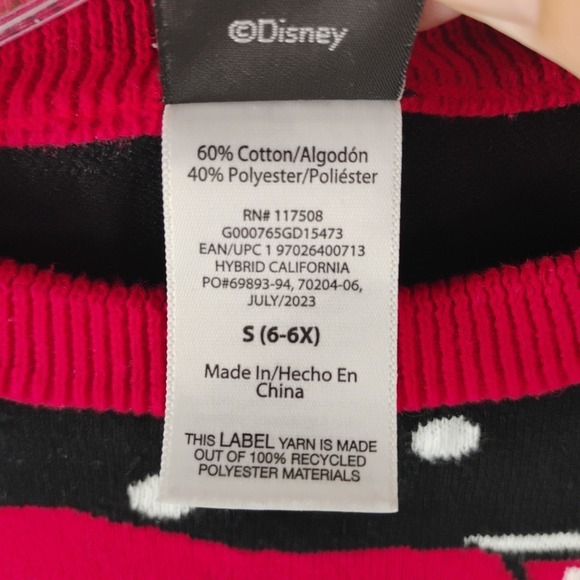 Disney Nightmare Before Christmas Jack Skellington Sweater Skirt Set Kids S 6 6X - Picture 5 of 8